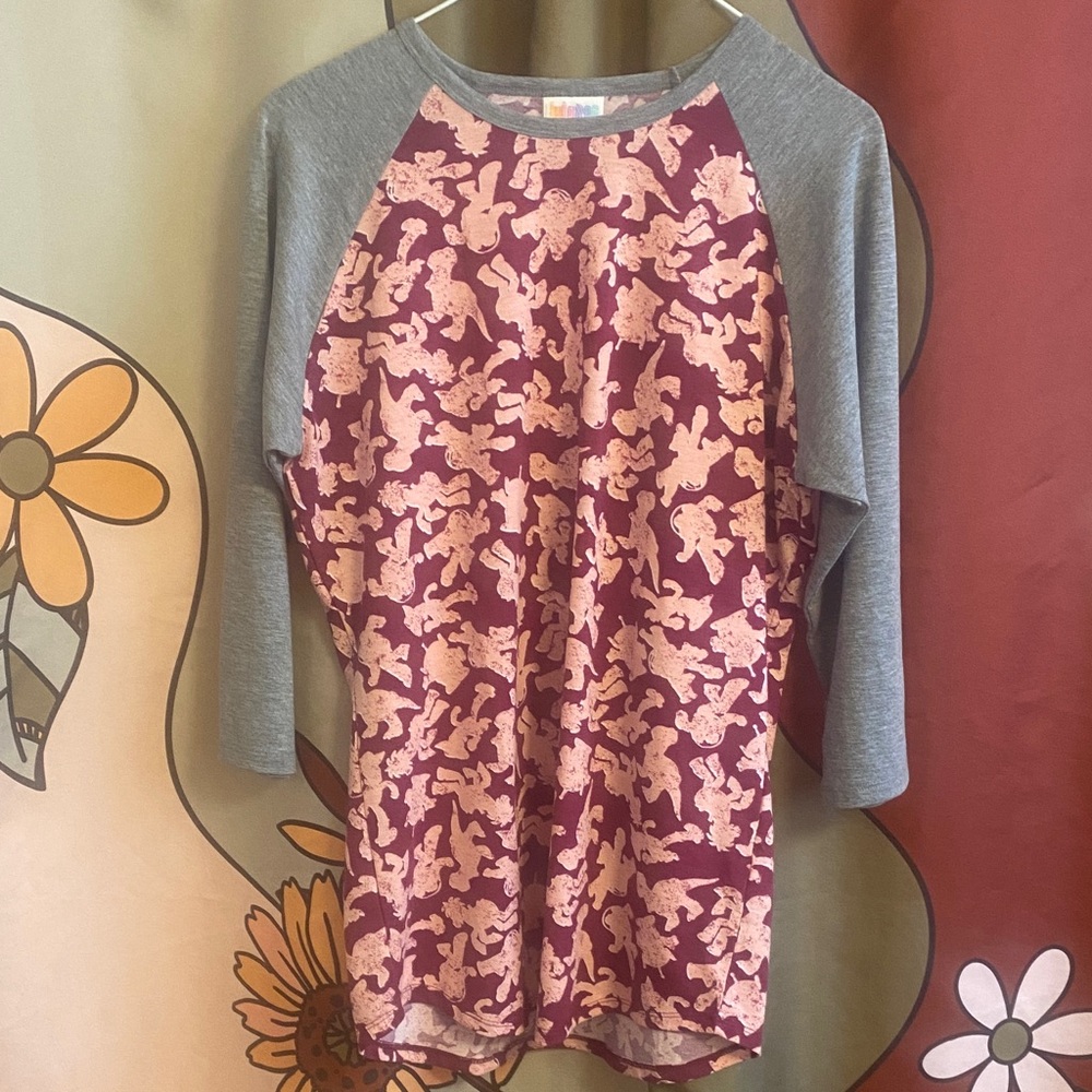 LuLaRoe Disney Toy Story Randy baseball raglan tee